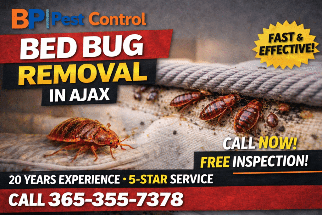 Ajax bed bugs removal service mattress infestation BP Pest Control