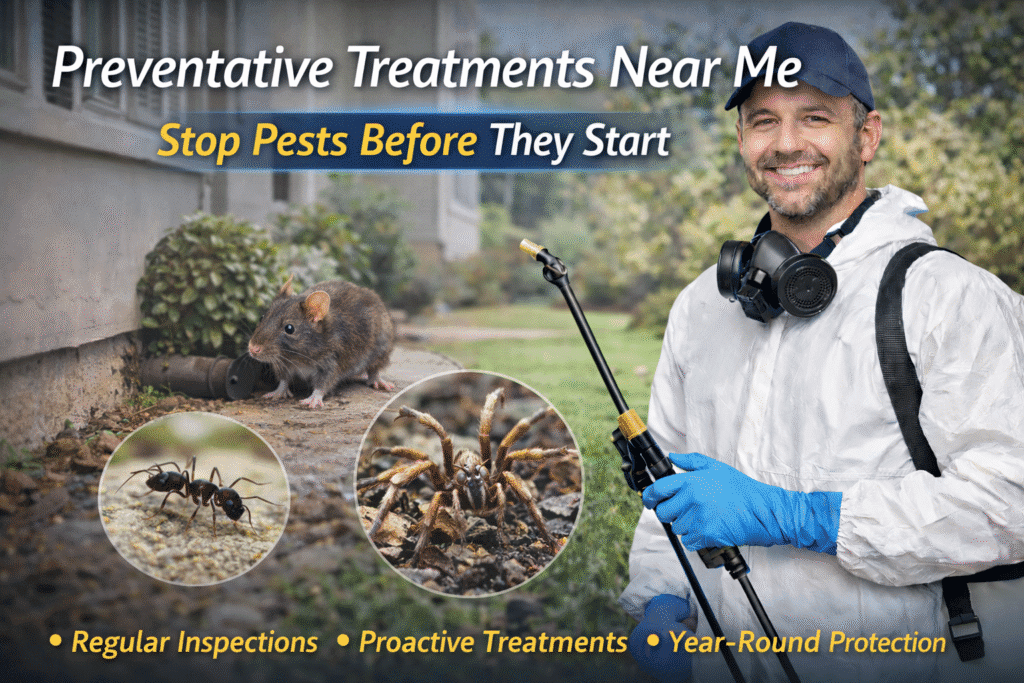 Preventative pest treatments and seasonal pest control services protecting homes and businesses year-round.